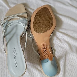 Kenneth Cole blue strappy heels size 8